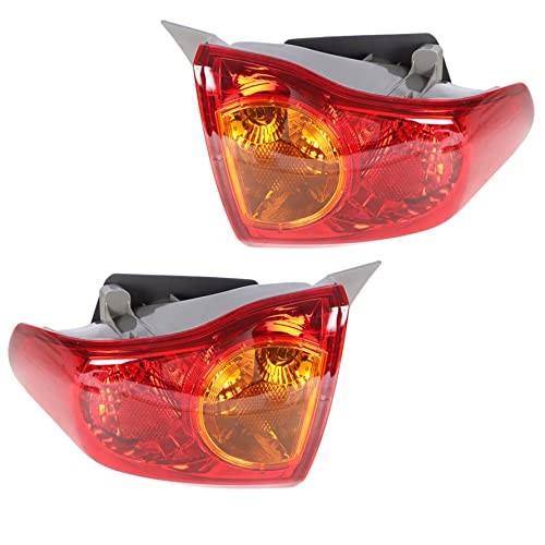 Outer Body Tail Light Assembly Replacement for Corolla OE-Style 2009-2010,