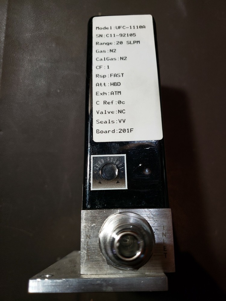 Unit UFC-1110a N2 20 SLM SLPM 1/4 VCR Nitrogen MFC Mass Flow Controller
