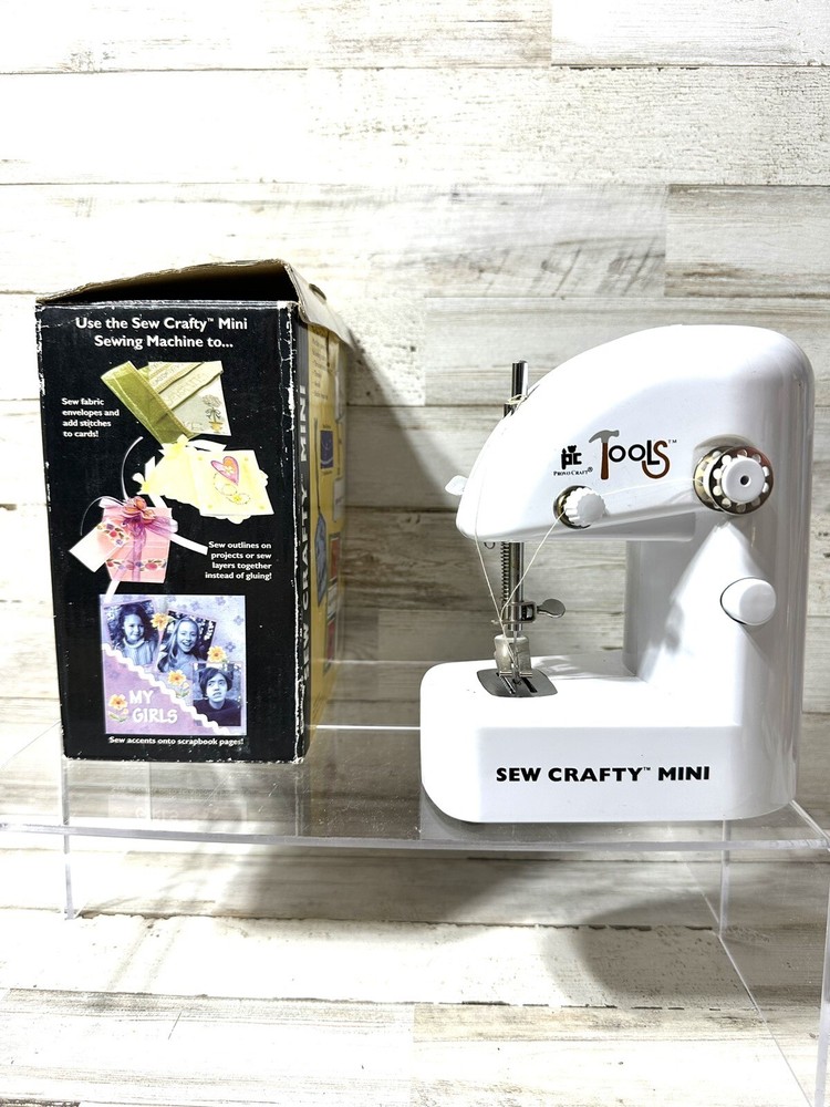 Provo Craft PC Tools Sew Crafty Mini Sewing Machine Hand Held Working Condition