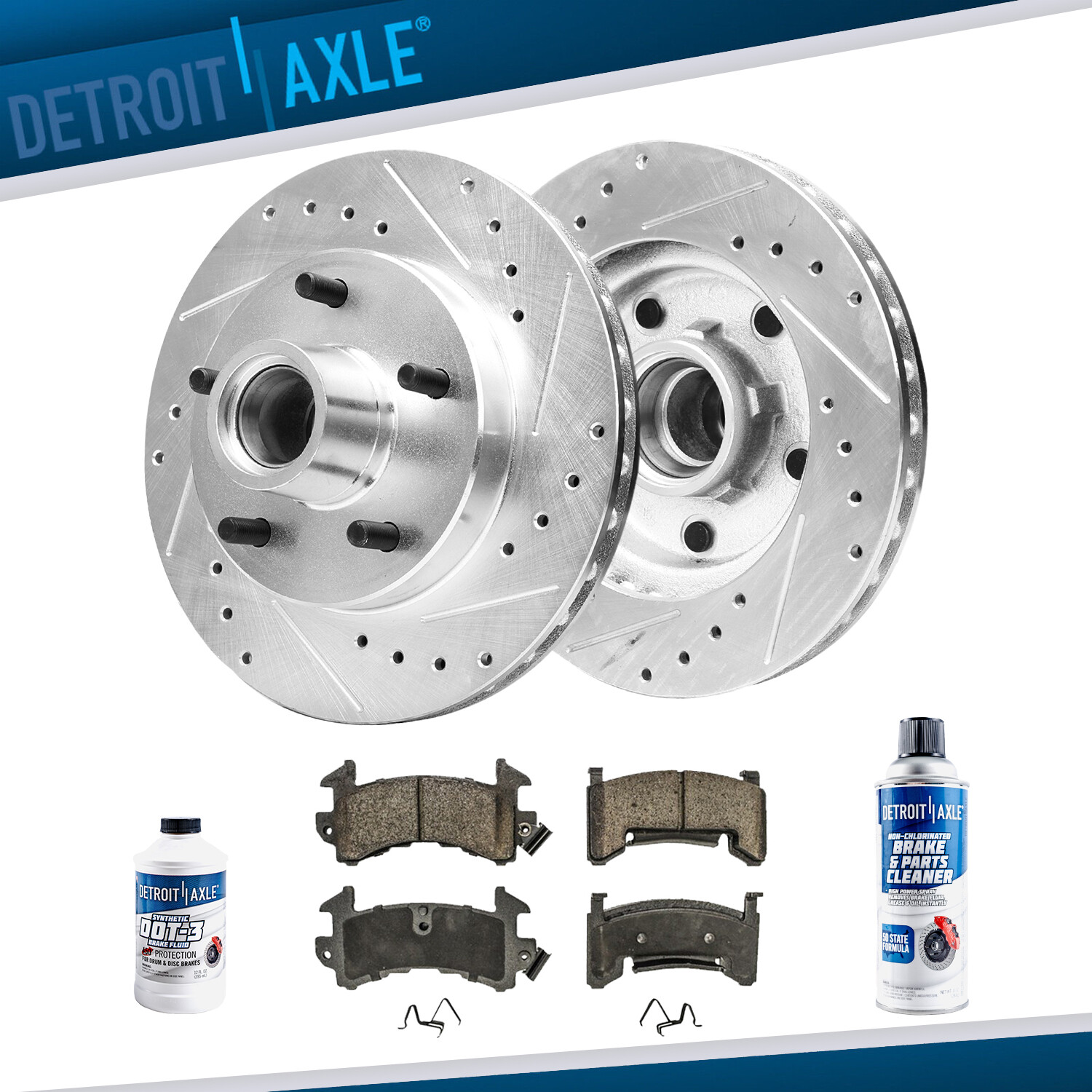 2WD Front Disc Rotors + Brake Pads for Chevy Monte Carlo Buick Regal GMC Sonoma