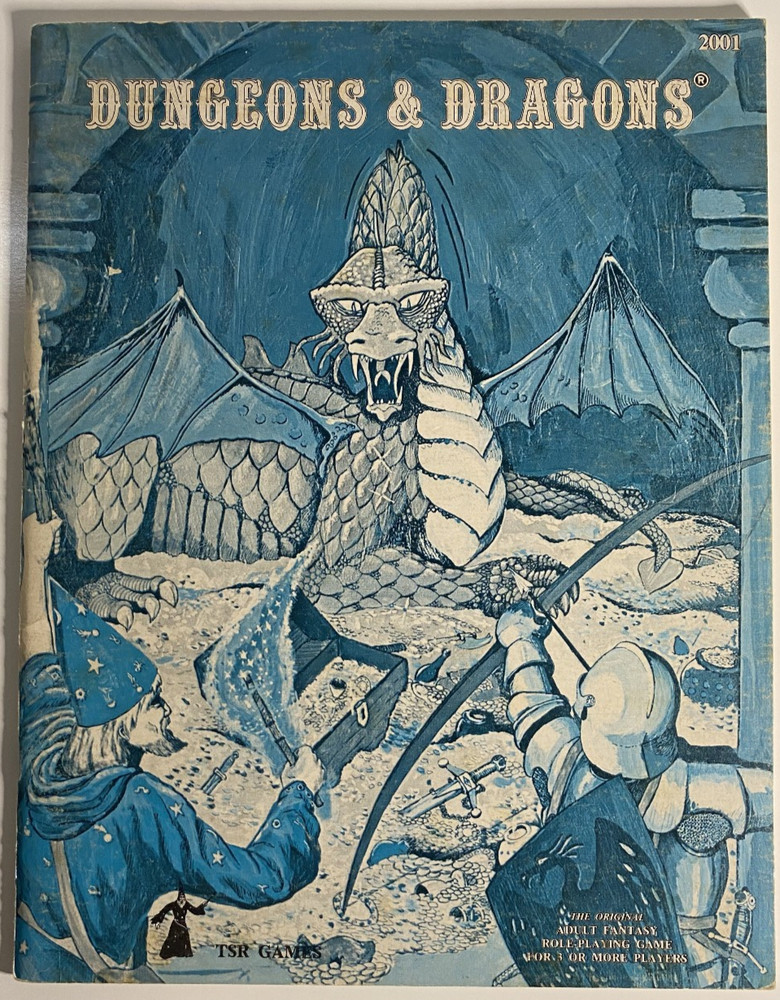 1978 Dungeons & Dragons Basic Rule Book (Blue Cover) 2nd Print (#2011) TSR