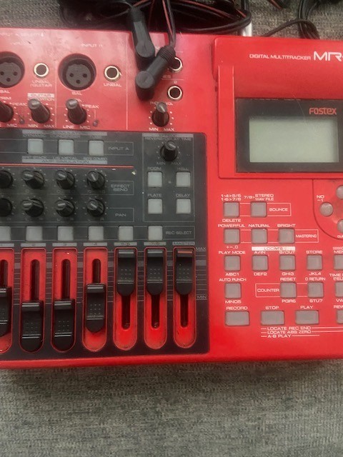 Fostex Mr8 Digital Multitrack Recorder in Red (not tested)