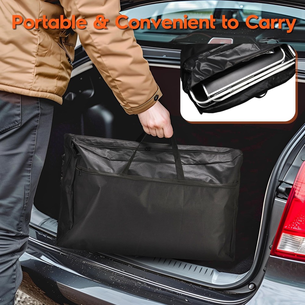 Cmaping KitchenTable, Aluminum Folding Camping Cook Station with Windshield, ...