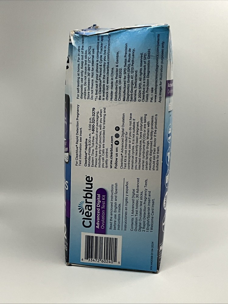 Clearblue Advanced Digital 30 Ovulation Tests + 2 Pregnancy