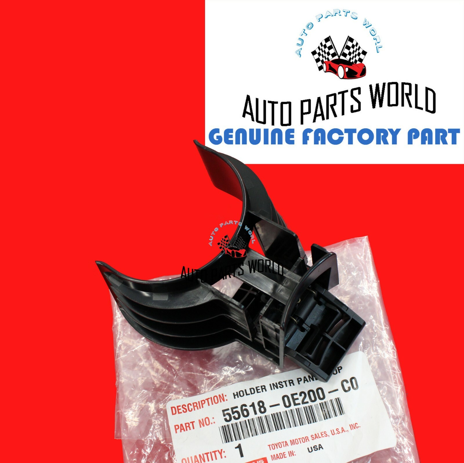 GENUINE TOYOTA 17-19 HIGHLANDER CONSOLE CUP HOLDER INSERT DIVIDER 55618-0E200-C0