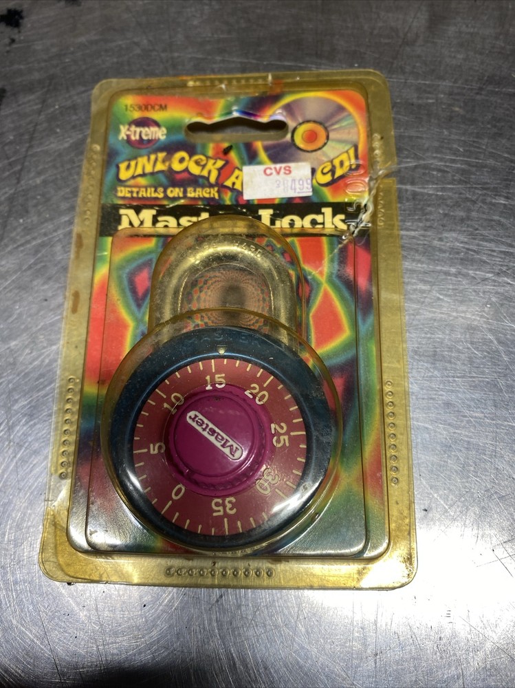 Master Lock 1500Dwwg Combination Padlock, Center, Silver