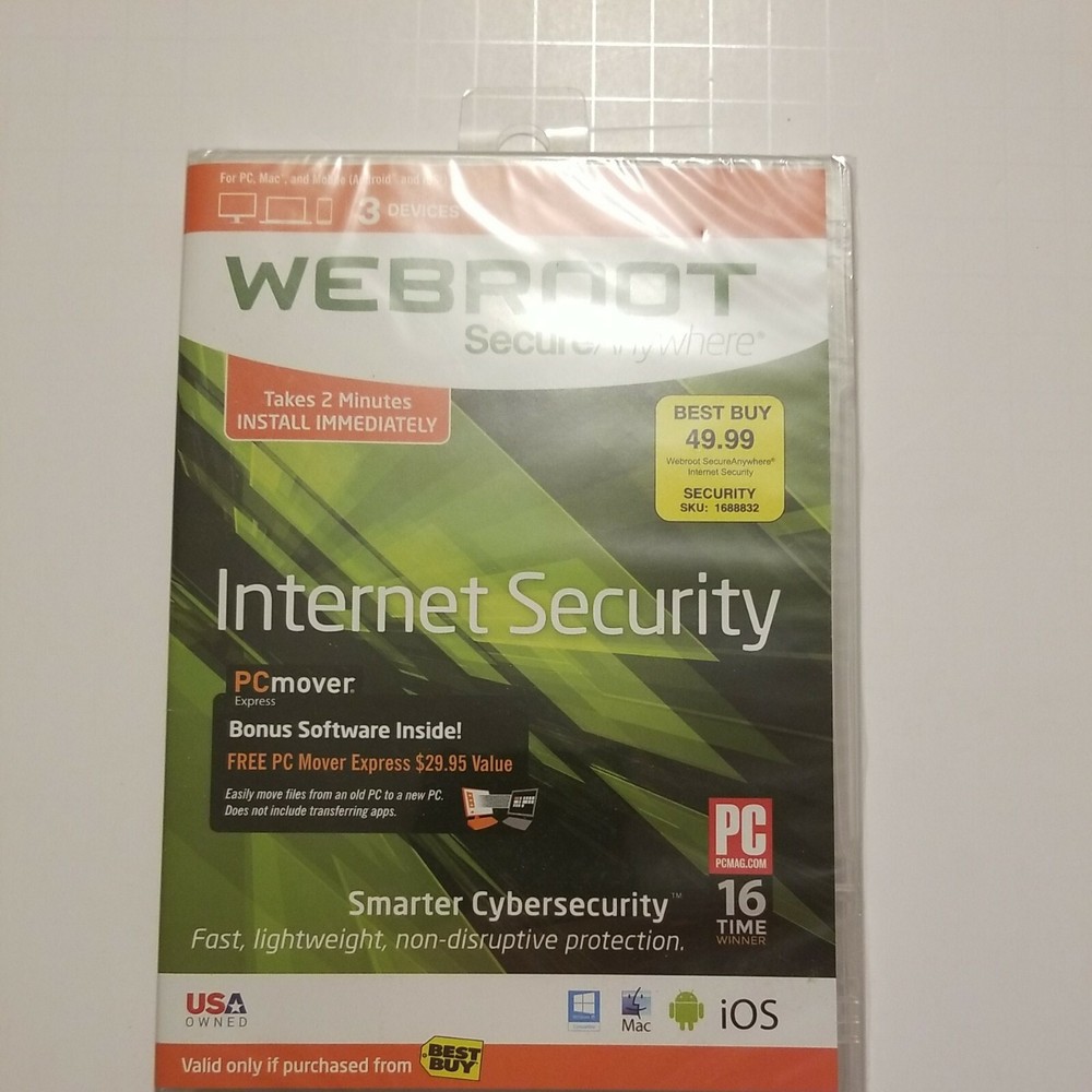 Internet Security Webroot Secure Anywhere 3 Devices