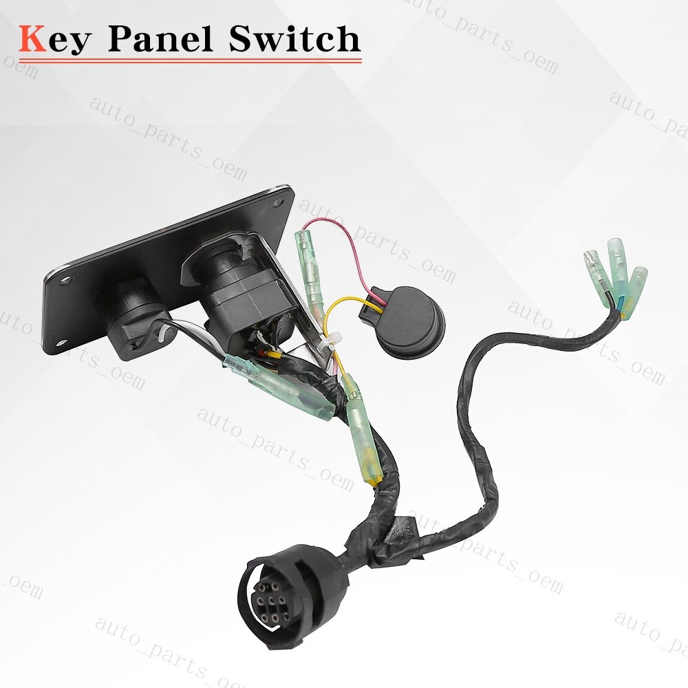 Outboard Single Engine Key Switch Assembly Panel Fits For Yamaha 704-82570-12-00