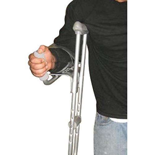 Adjustable Platform Walker Crutch Attachment - Lightweight, Silver, Ergonomic De