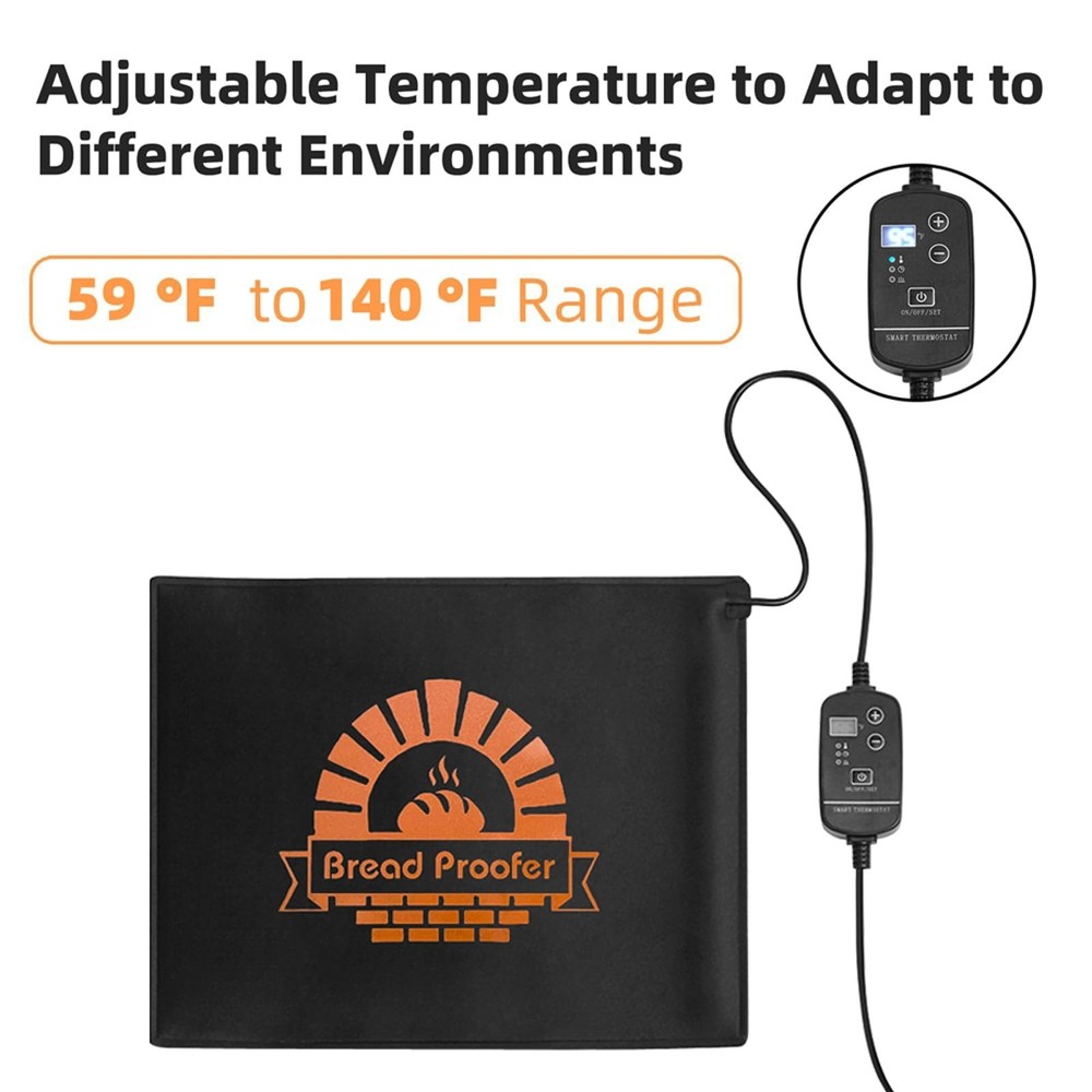 Bread Proofer Bread Dough Starter - Adjustable Temperature 59°F - 140°