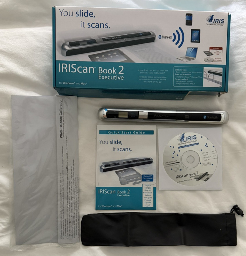 IRIScan Book 2 Executive Handheld Scanner