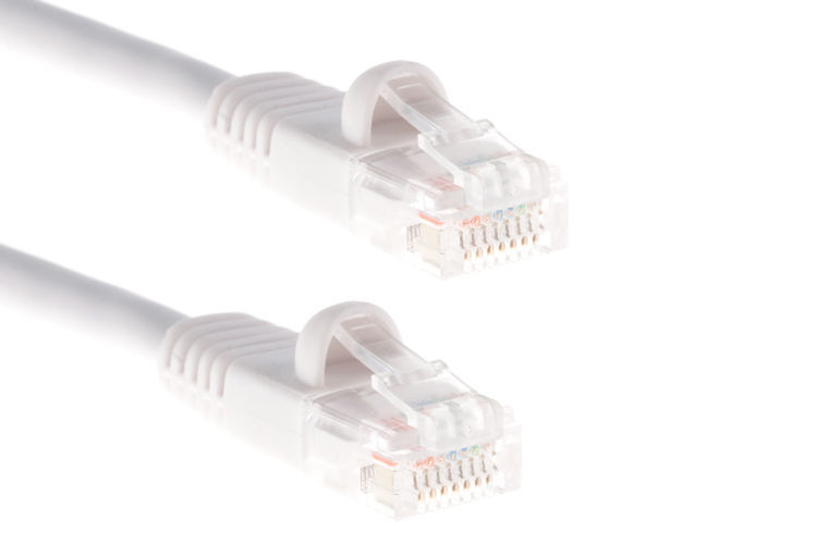 25ft RJ45 Cat5 Patch Cord Cable For Ethernet Internet Network LAN Router White