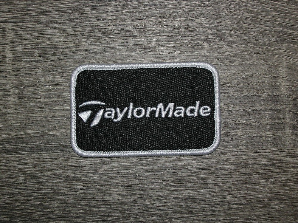 TaylorMade Golf Embroidered Iron On Patch 3" x 2"