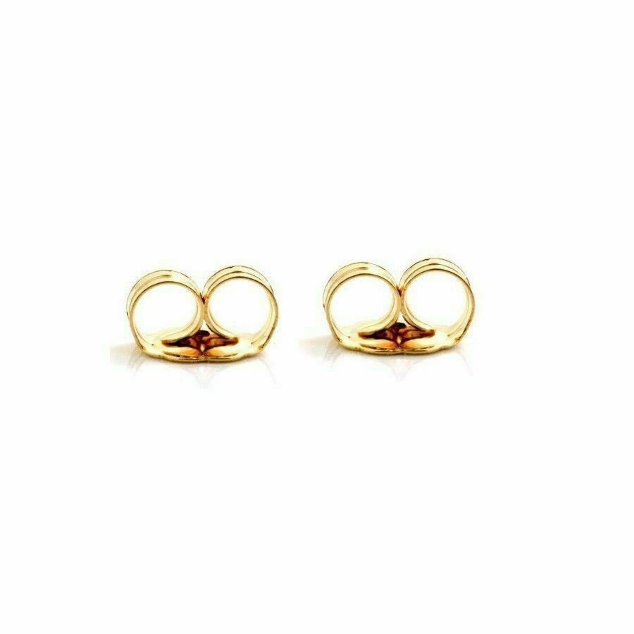 14K Yellow Or White Solid Gold Earring Backs 1 Pair Butterfly Large