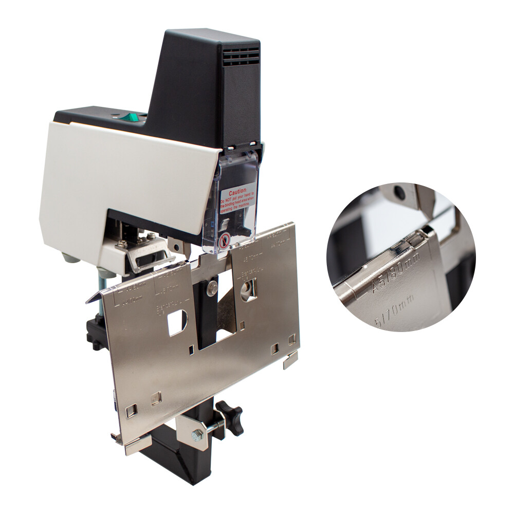 Electric Auto Rapid Stapler 2-50 Sheets Heavy Duty Flat and Saddle Stitch Binde