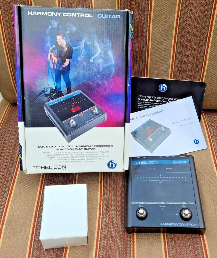 TC Helicon Harmony Control Guitar Controller Vocal Effect Pedal + Power Supply