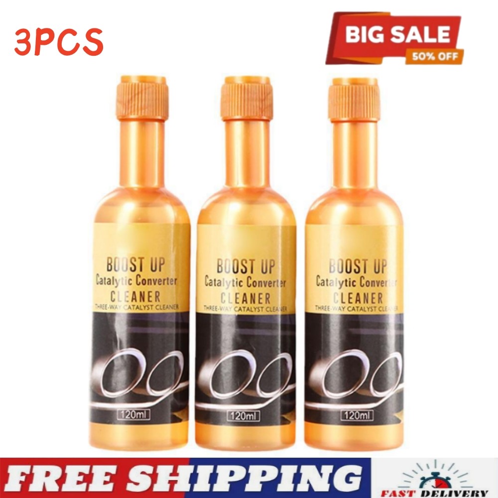 3 PCS Boost Up Vehicle Engine Catalytic Converter Cleaner Deep Cleaning 120ml♔