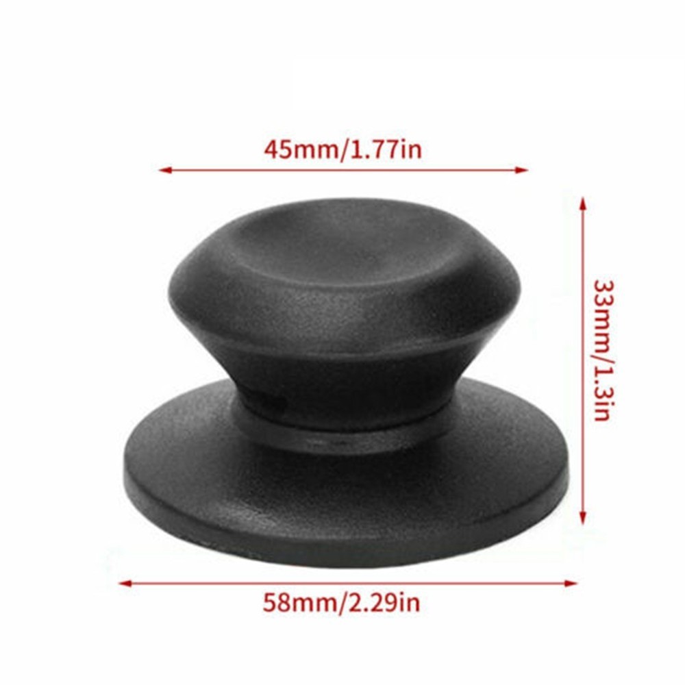 New Practical Home Pot Lid Knob Pan 2x Accessory Bakelite Black Cookware