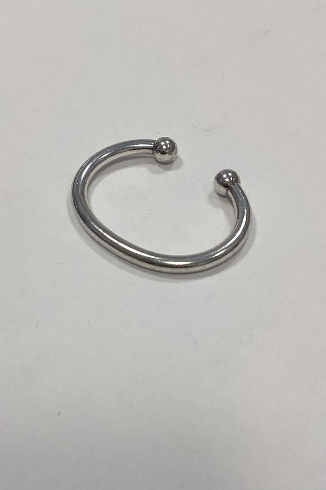 Modern open bangle in Sterling Silver from Dines Goldsmiths