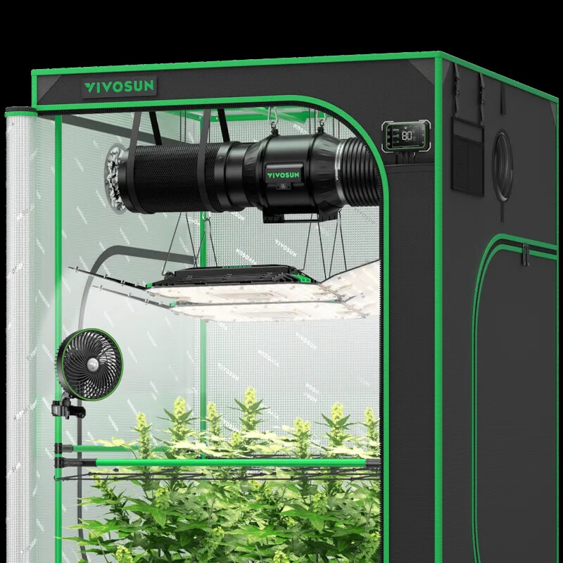 VIVOSUN Smart PRO Grow Tent Kit w/Aero Light 100/200/400W LED,WiFi-E42A Control