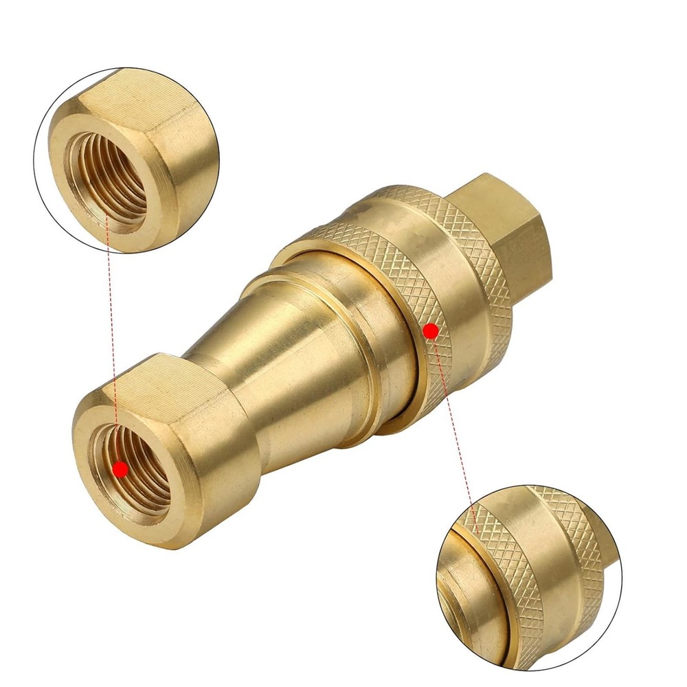1Pack 1/4" Quick Disconnect Coupler Valve for Carpet Extractor Surface Cleaner