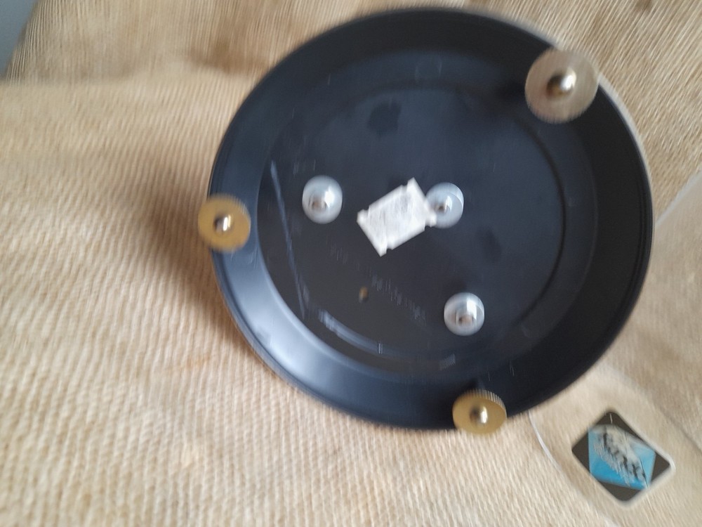 vintage Kundo Quartz Clock Germany Gold Colour