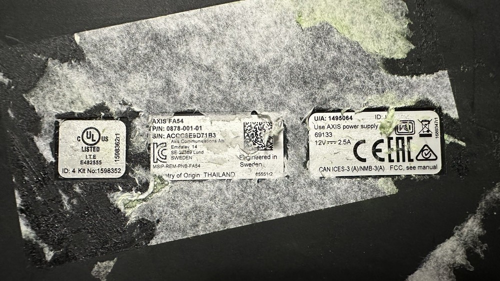 NEW Axis Communications FA54 High-Perf multi-view surveillance Forensic WDR