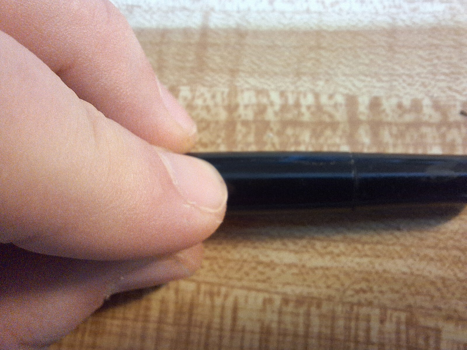 Vintage 1960's Montblanc Lead Crystal Hand Cut Inkwell and Black Base - Used