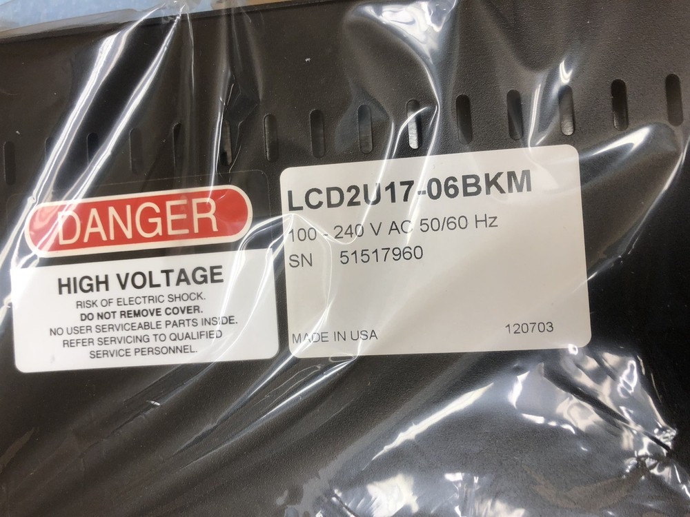 LCD2U17-05 SHORT DEPTH 17" LCD 2U RACK KVM CONSOLE NEW IN BOX