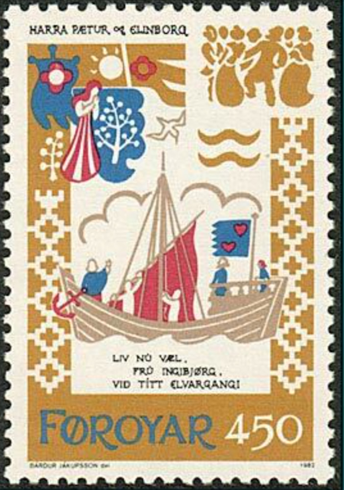 Faroe #Mi78 MNH 1982 Medieval Ballads [89]
