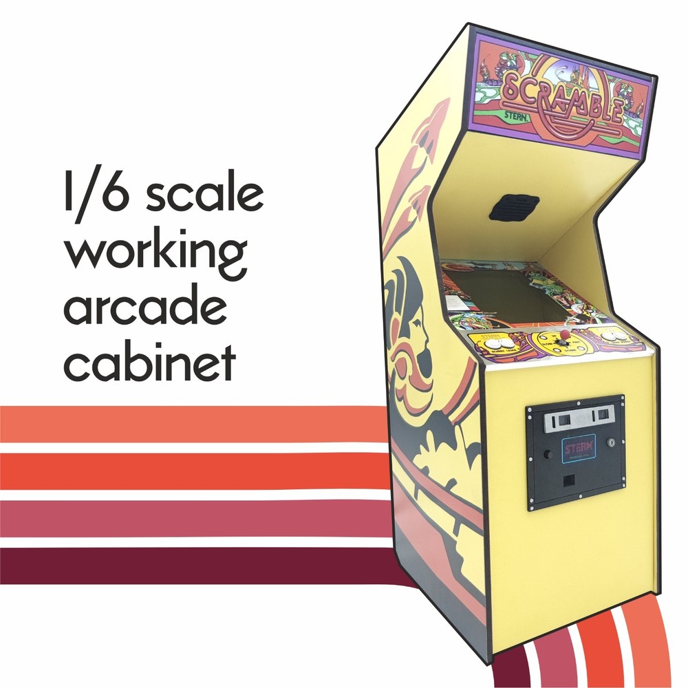 Scramble, 1/6 scale mini working arcade cabinet.