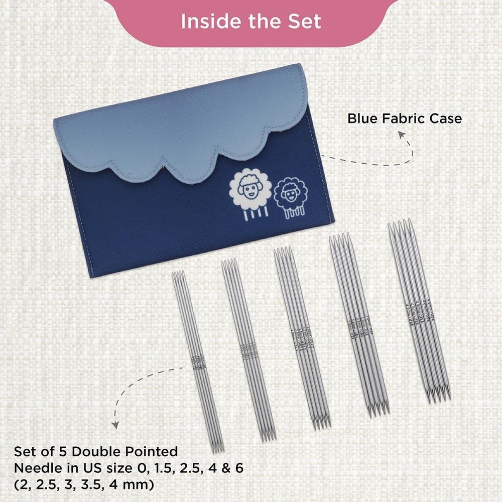 KnitPro Nova Interchangeable Needle Set 6" (13cm)- Starter