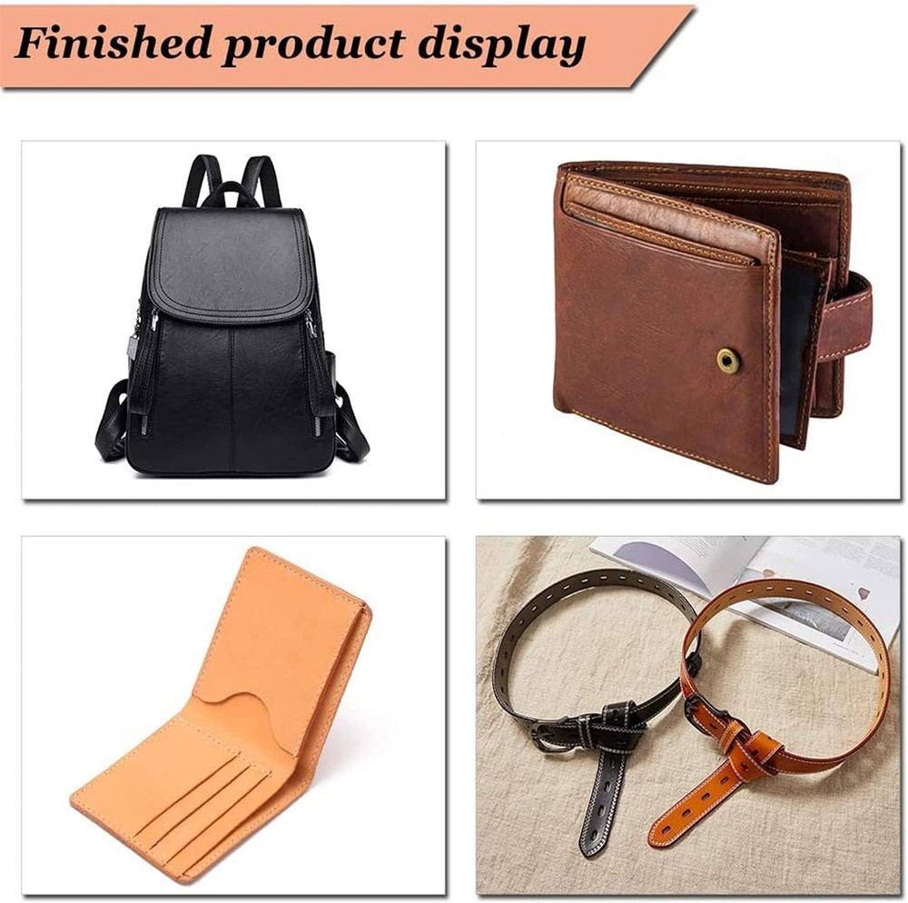 11 Pieces Bookbinding Kit Starter Tools Set Bone Folder Paper Creaser, Waxed Thr