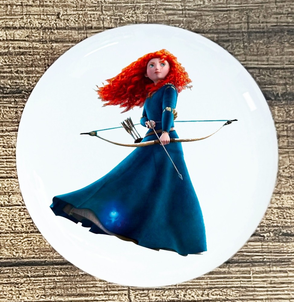 Merida Disney Princess kitchen cabinet knobs white ceramic knob pull