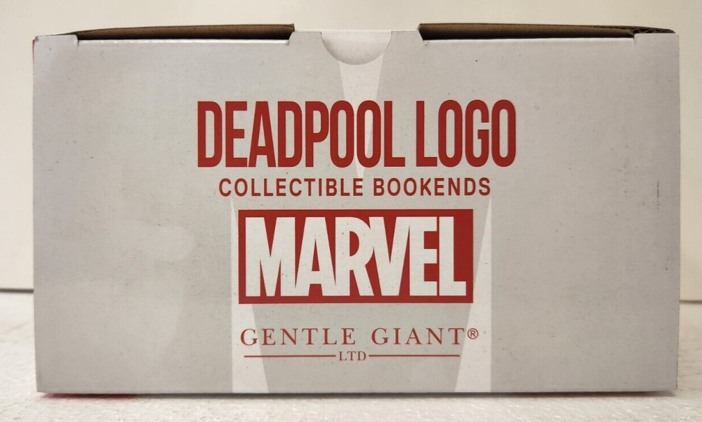 Marvel Deadpool Logo Collectible Bookends NIB