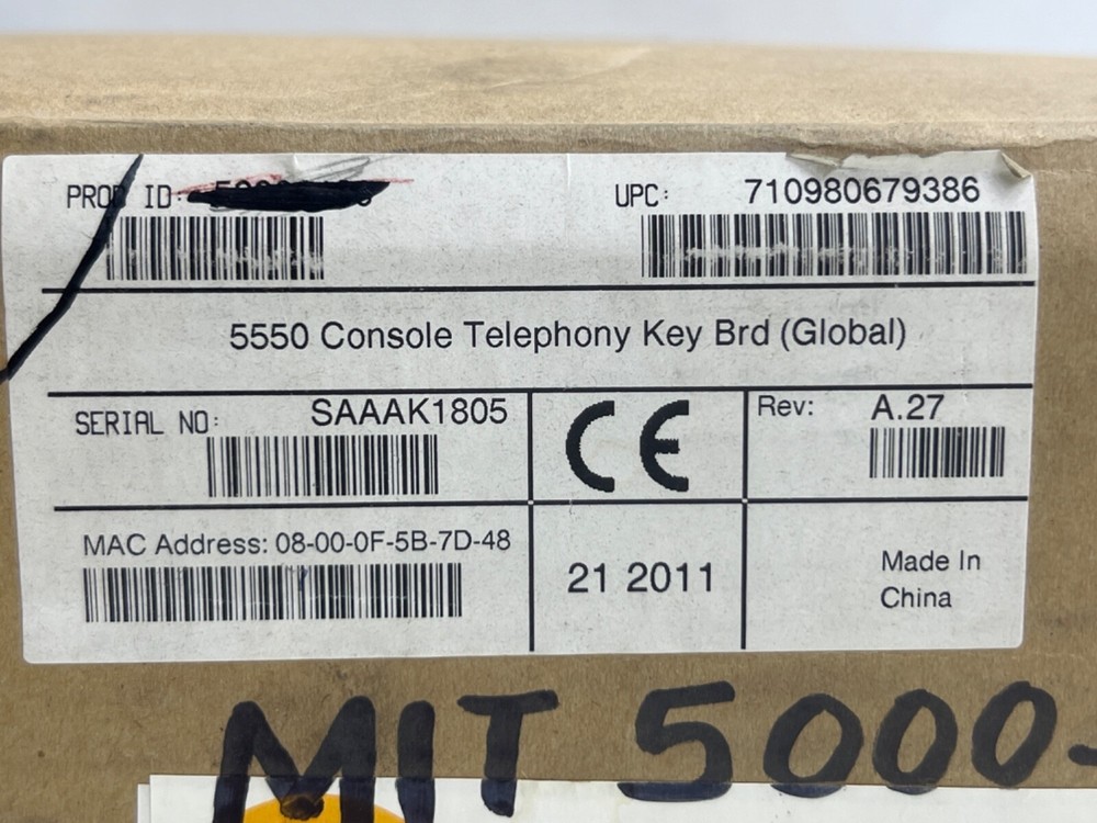 Mitel 5550 IP Console (Global) 50006490 Phone