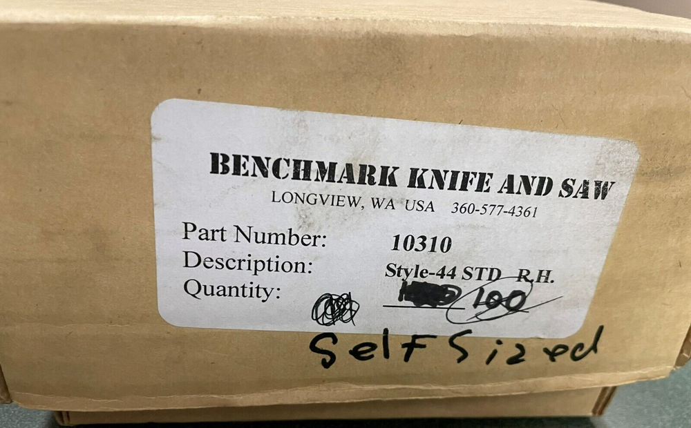 Benchmark Knife & Saw Style 4 STD. R.H. Self-Sized Cut Off Teeth