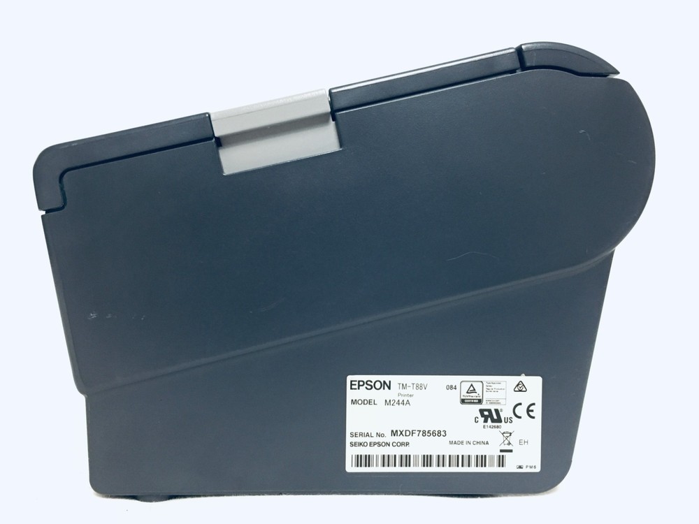 Epson TM-T88V M244A USB/Serial Thermal Receipt Printer, PS & USB Cable Included