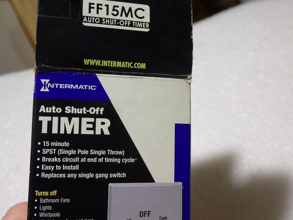 Intermatic FF15MC Auto Shut-Off Timer NEW