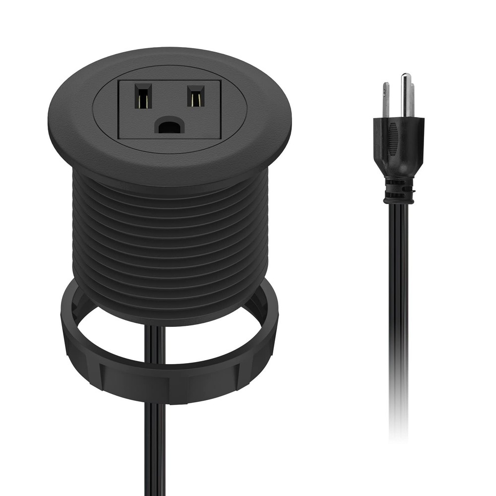 Mini Desktop Power Hub Grommet Socket Flushmount Desk Outlet 4246