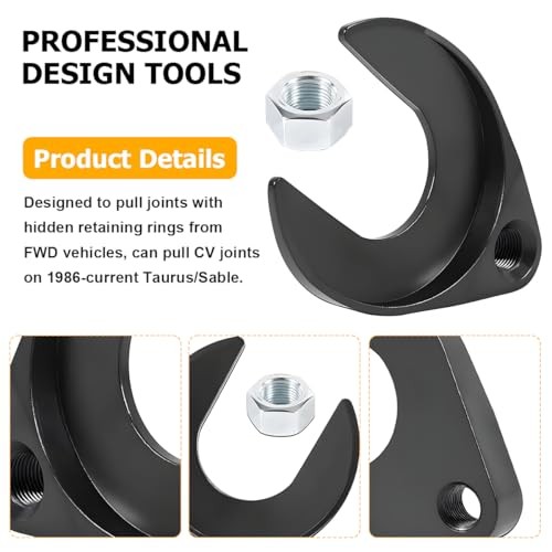 Car Inner CV Axle Puller Removal Tool, 48mm Front Wheel Drive Axle Attachment