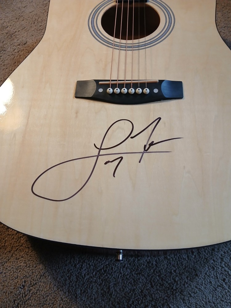 Larry Fleet autographed Acoustic Guitar