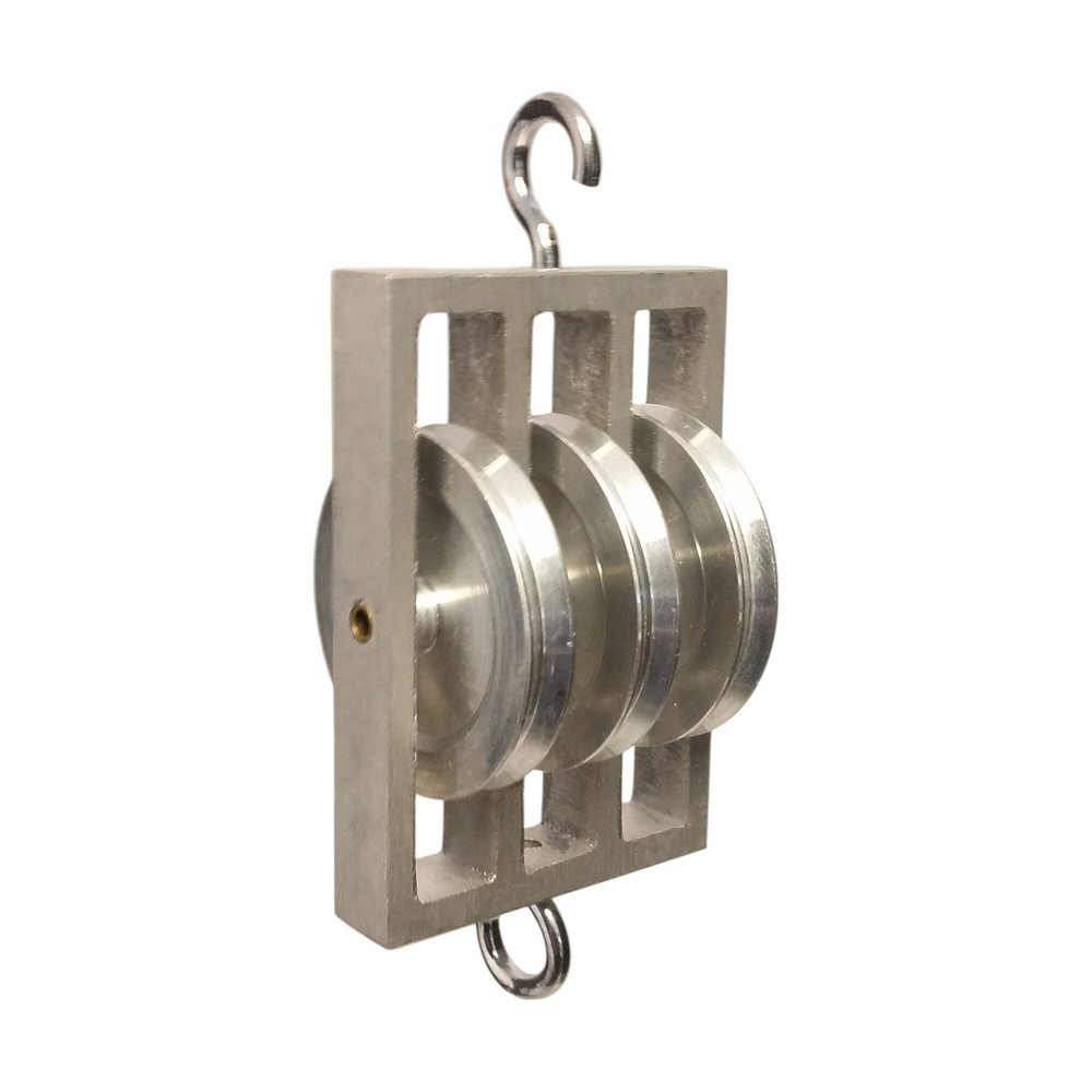 Pulley, Triple, Parallel, Aluminum, 50mm