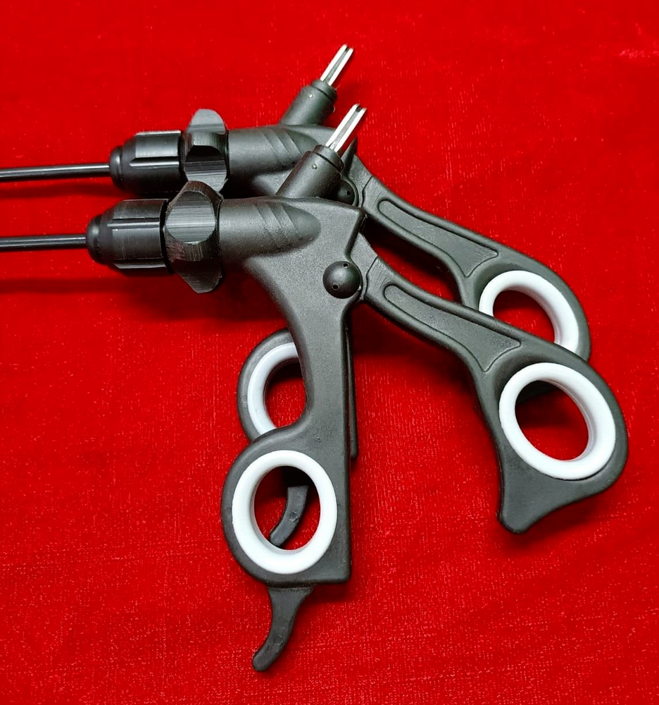 2pc-Laparoscopic Bipolar Sealer Cutter Silver Jaw High Quality Instruments