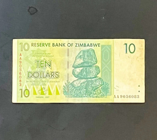 10 Dollar Zimbabwe CIR Banknote (2007) - 1 pc