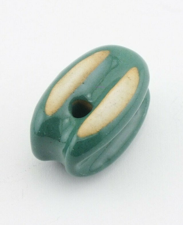 Antenna Insulator GREEN Ceramic EGG HF Dipole Vee Endfed Wire Set of 3 by W5SWL