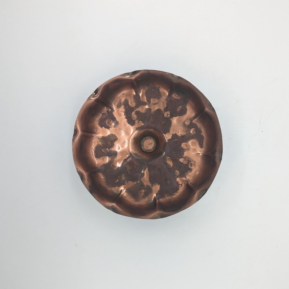 Small Copper Bowl Folded Edge - Decorative/Plant stand