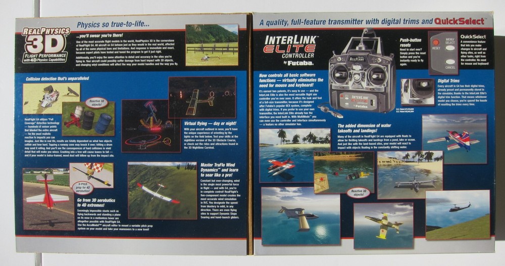 Real Flight R/C Flight Simulator G4 DVD Software + Interlink Elite Controller