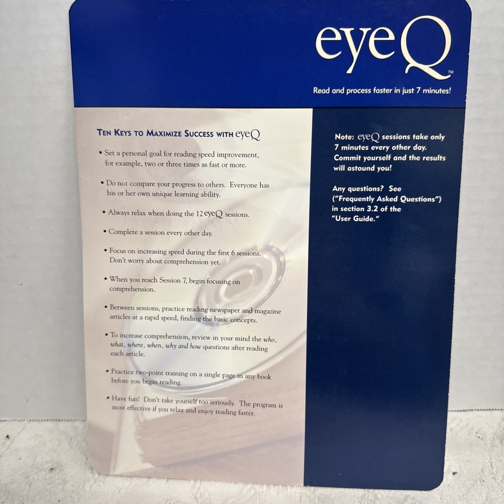 EYEQ Infinite Mind Brain Enhancement Technology Program Kit -Read Faster
