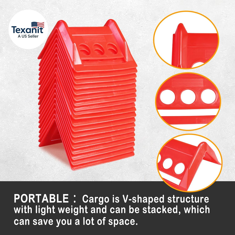 ENJ 20 Pack Flatbed Edge Protector, Edge Corner Tie down Protector for up to 4 I